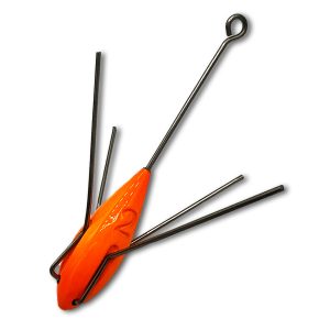 Sputnik Sinkers- Vibrant Orange- Beach Fishing Sinkers - 2oz