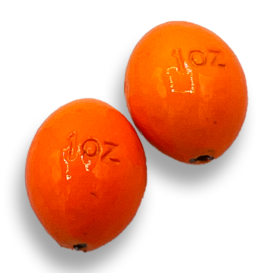 Eggy Sinkers- Orange Egg Sinkers - 1 oz